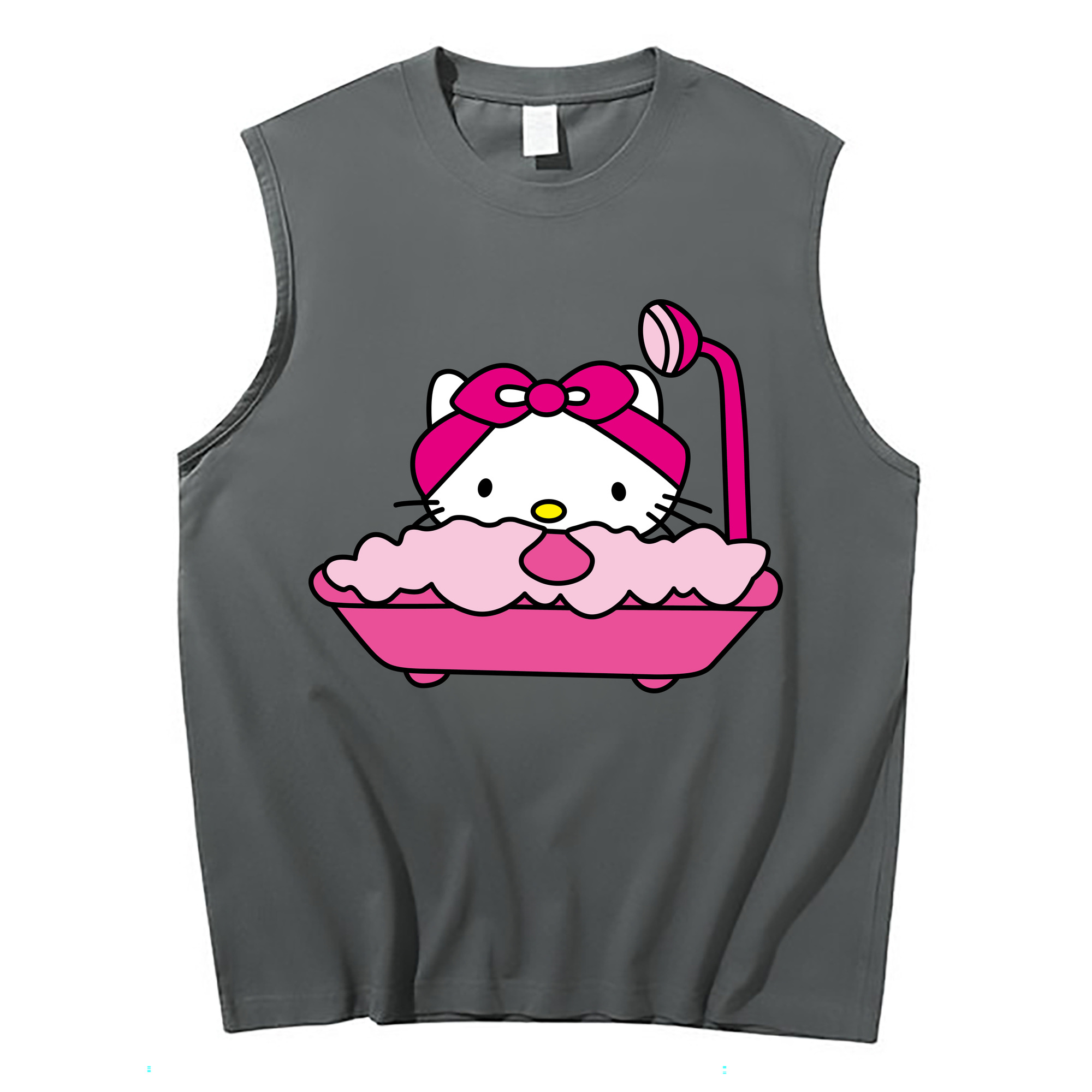 （画像用） Hello Kitty ハローキティ コットン100％タンクトップ（フロントプリント）